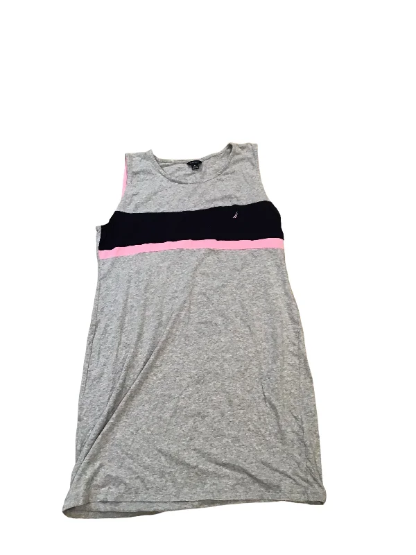 Grey Dress Casual Short Nautica, Size Xl