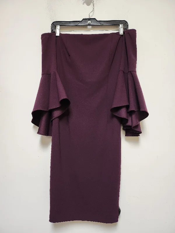 Purple Dress Casual Short Calvin Klein, Size S