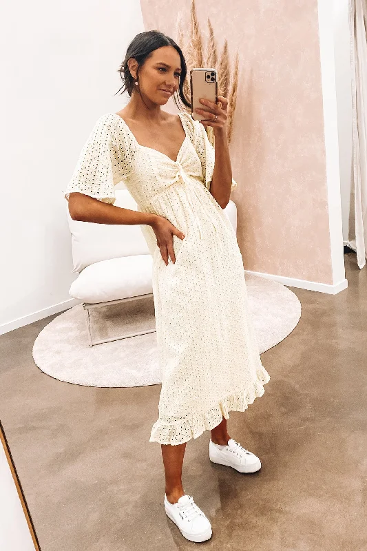 Jaiden Midi Dress Cream